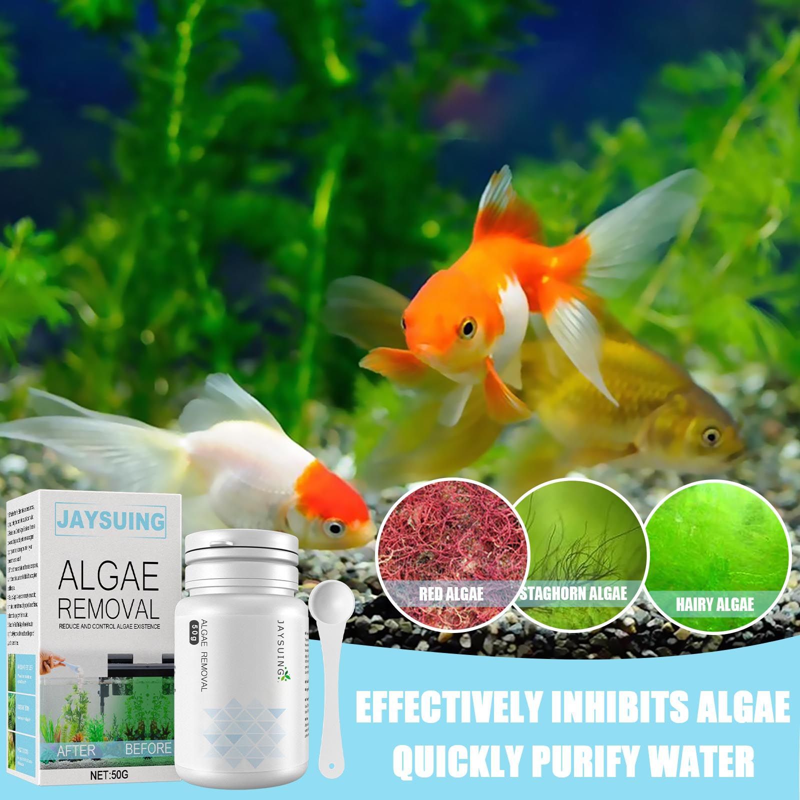 Aquarium Algae Remover Powder, - огляд і ціна Aquarium Moss
