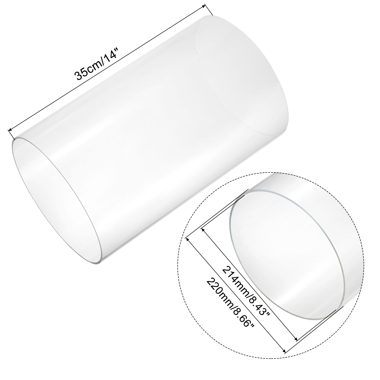 350mm Transparent Acrylic Aqua - огляд і ціна Aquarium Plant Light