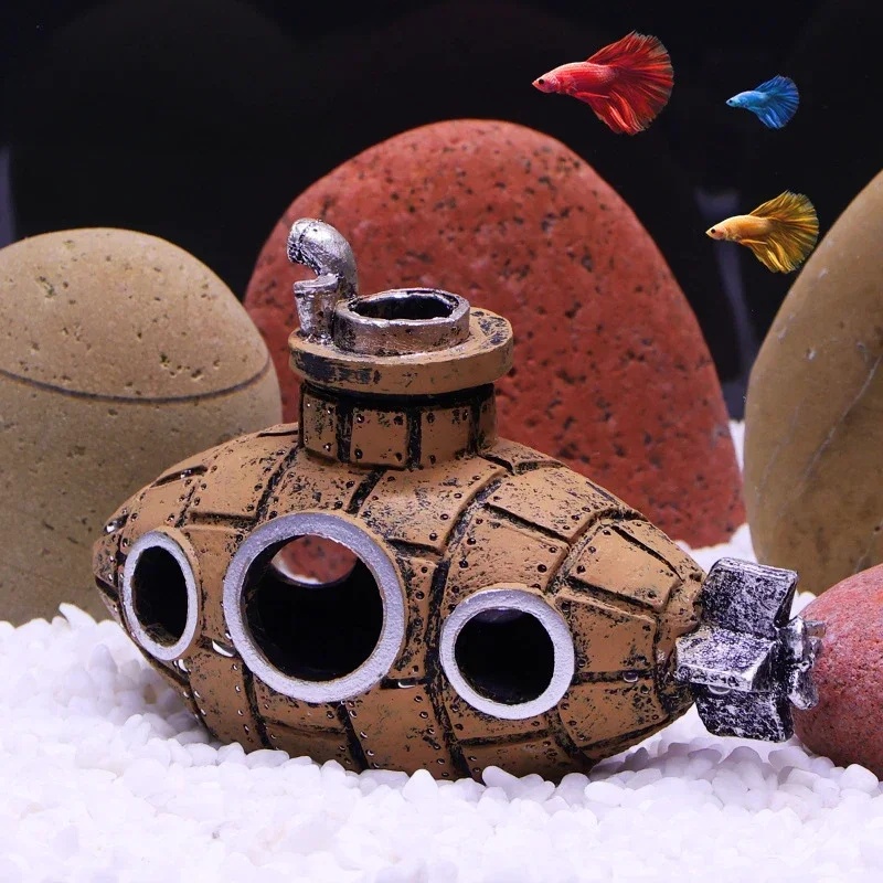 Resin Submarine Ornaments Aqua - огляд і ціна Aquarium Plants Live